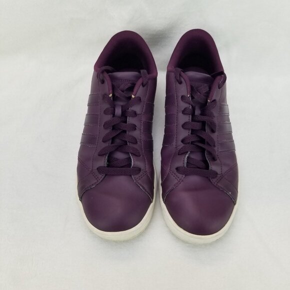 ✅Adidas Neo Baseline W Sneakers Merlot/Grey Women's 9 Athletic Shoes 3 Stripe - Picture 7 of 11